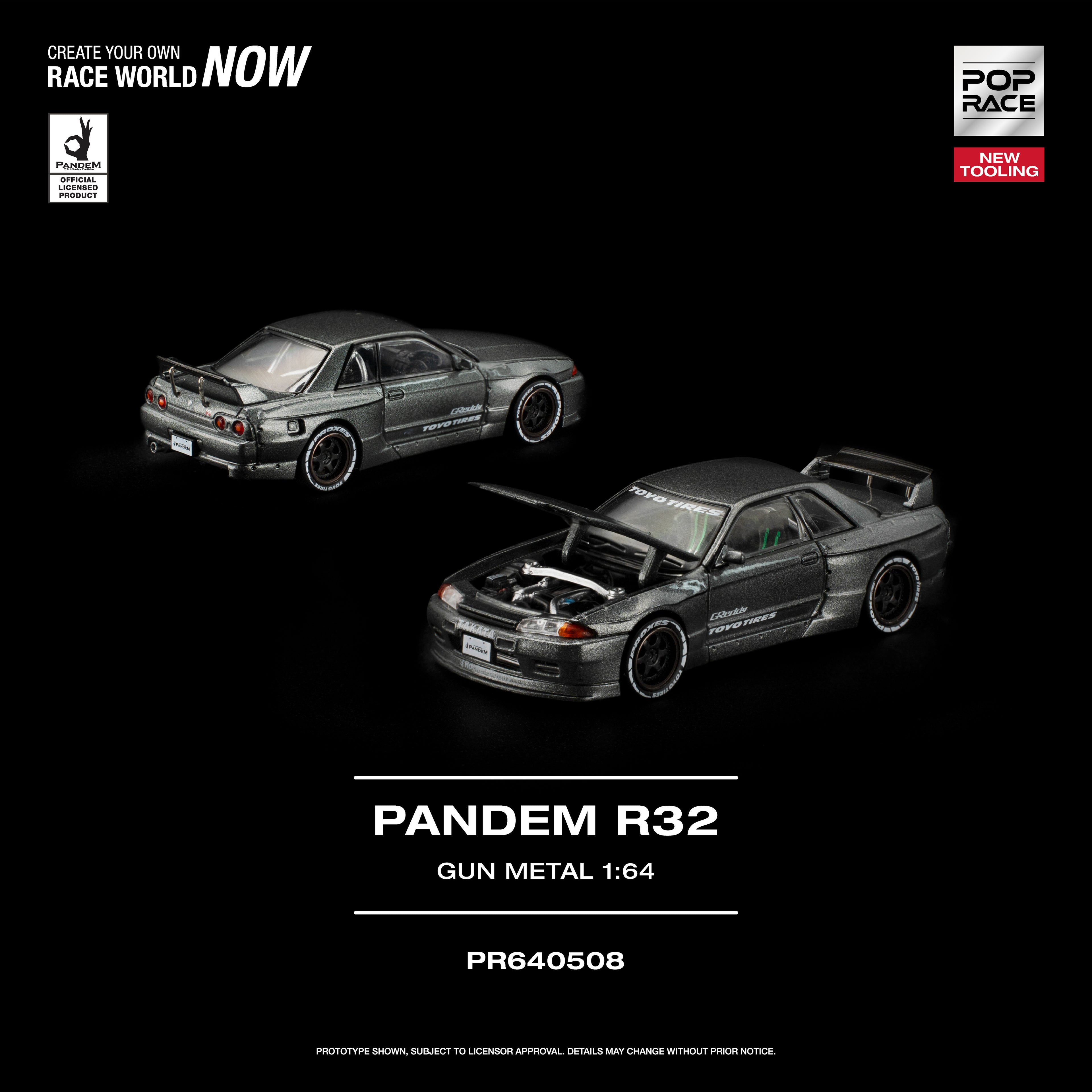 POP RACE PANDEM R32 GUN METAL
