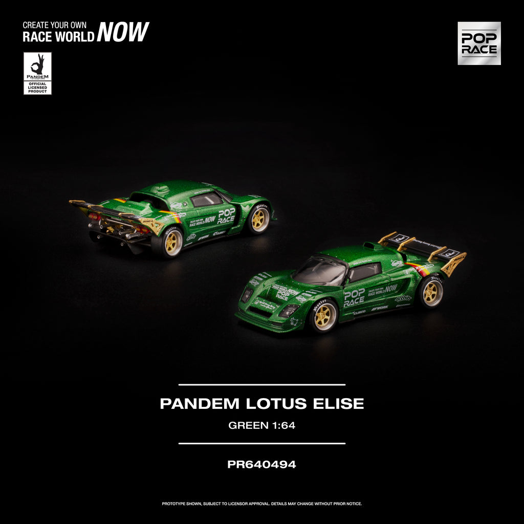 POP RACE PANDEM LOTUS ELISE GREEN