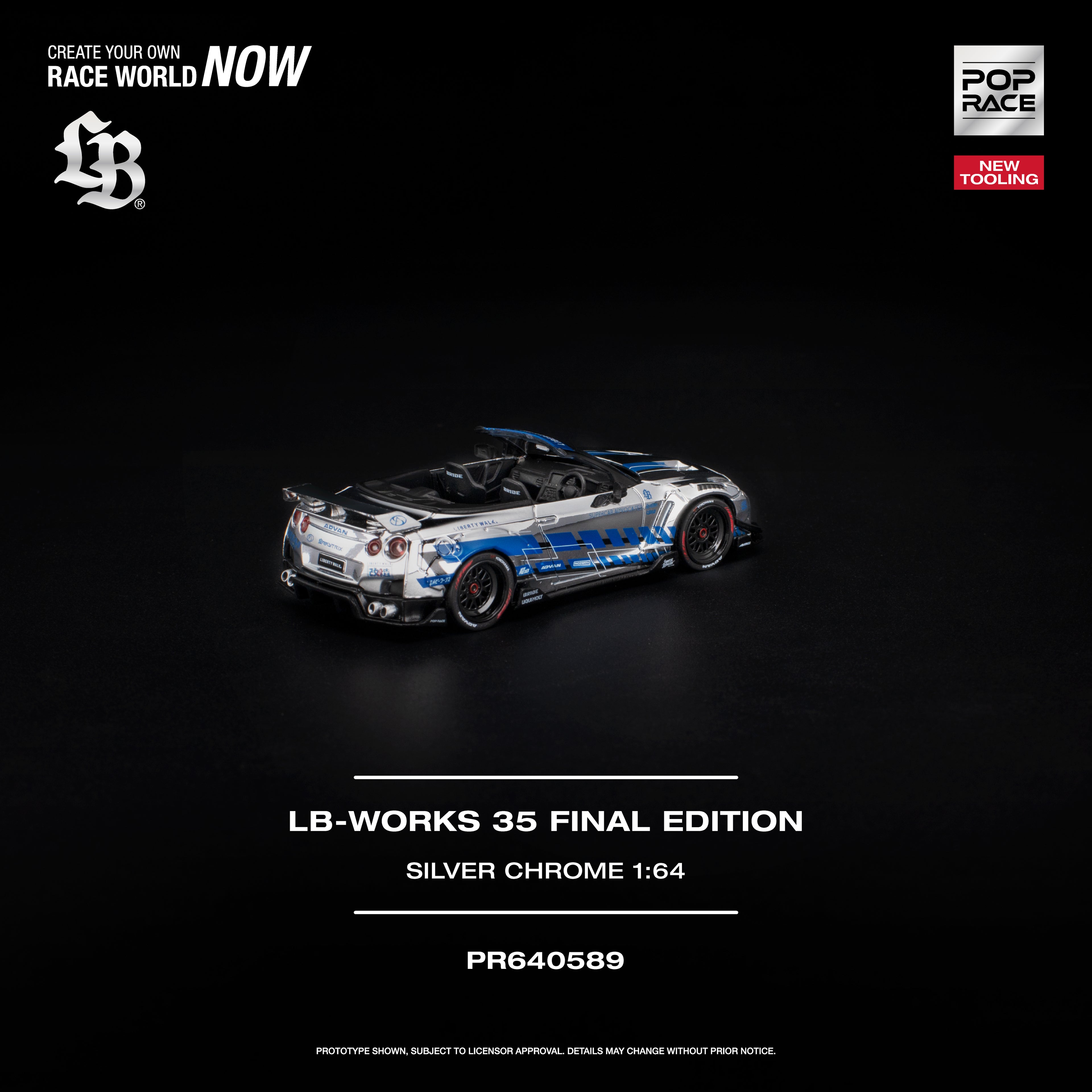POP RACE LB-WORKS 35 FINAL EDITION SILVER CHROME