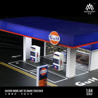 MoreArt 1:64 Gulf Gas Station Scene
