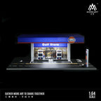 MoreArt 1:64 Gulf Gas Station Scene