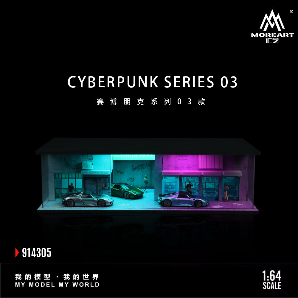 MoreArt 1:64 Cyberpunk 2003 Lighted Model Set