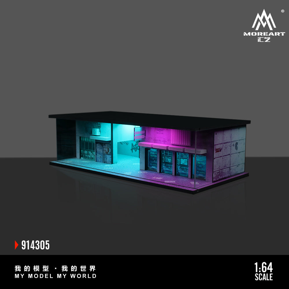 MoreArt 1:64 Cyberpunk 2003 Lighted Model Set