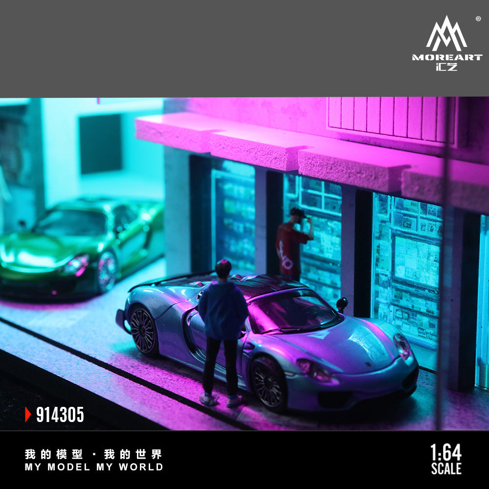 MoreArt 1:64 Cyberpunk 2003 Lighted Model Set