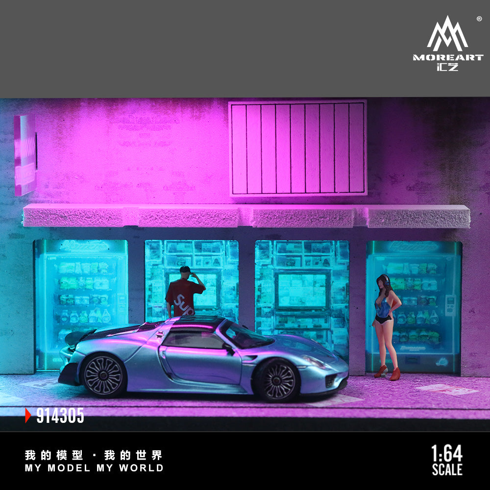 MoreArt 1:64 Cyberpunk 2003 Lighted Model Set