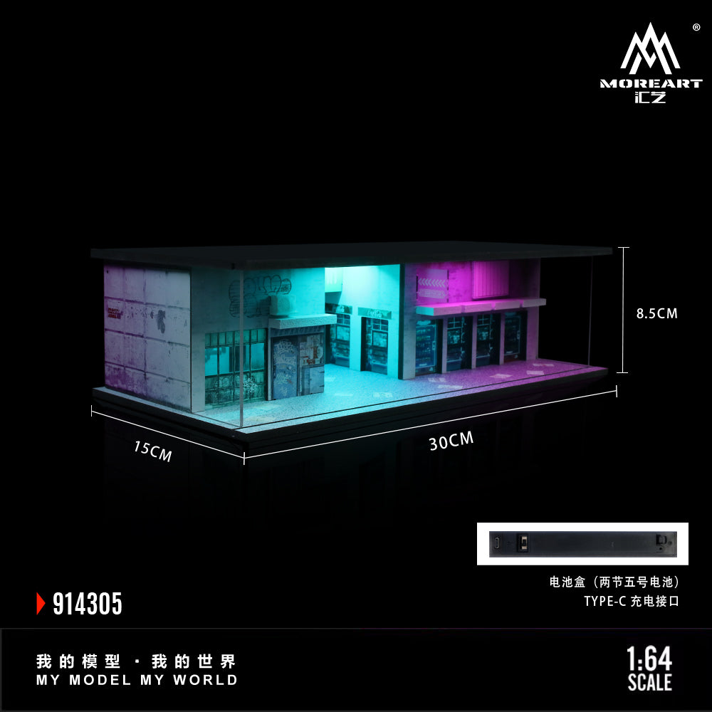 MoreArt 1:64 Cyberpunk 2003 Lighted Model Set