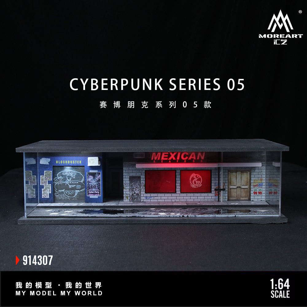 MoreArt 1:64 Cyberpunk Lighted Model Set, Model 05