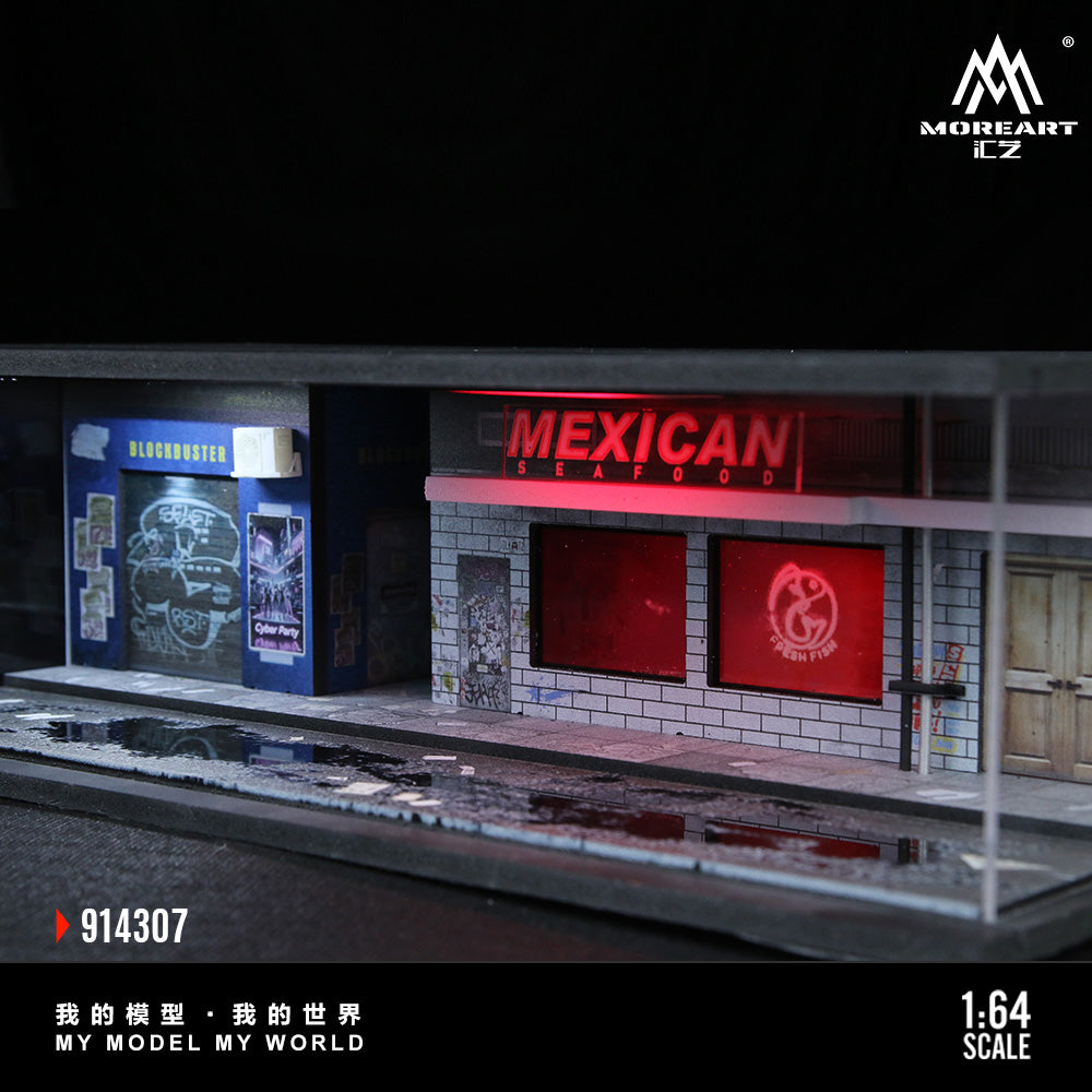 MoreArt 1:64 Cyberpunk Lighted Model Set, Model 05