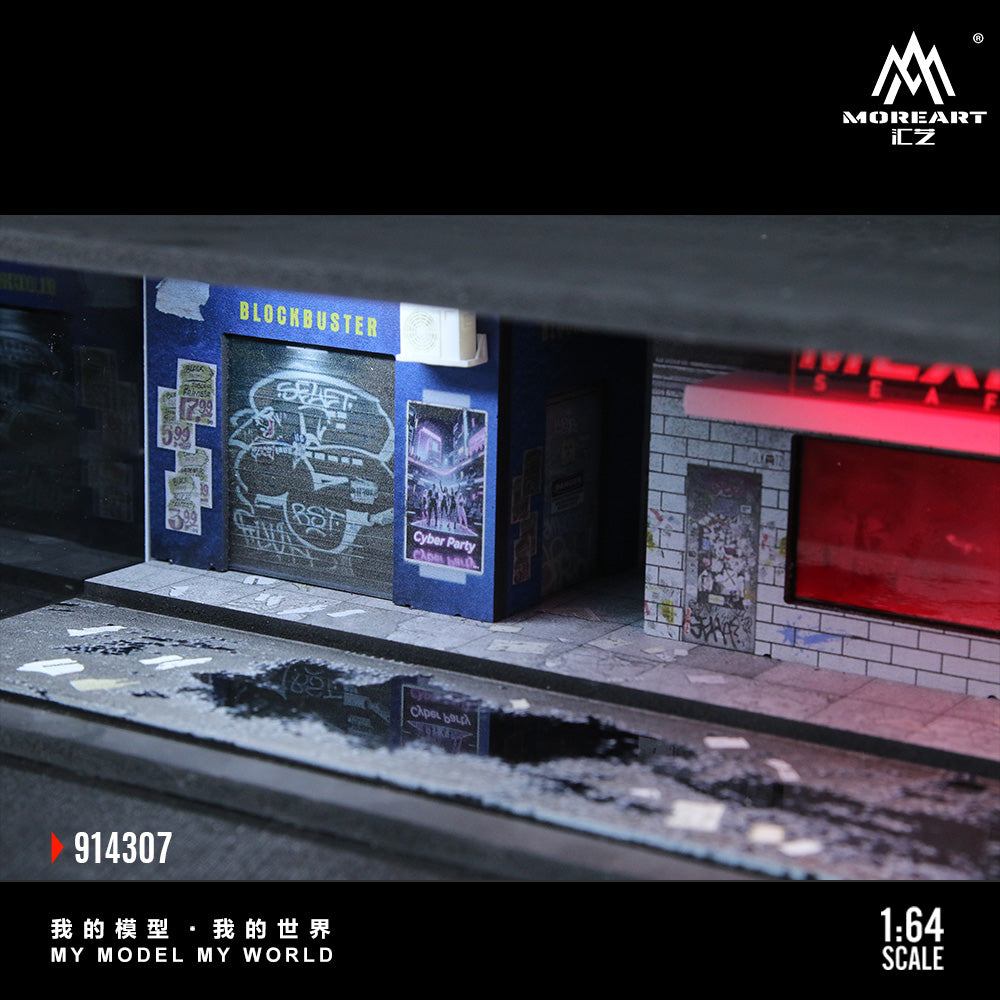 MoreArt 1:64 Cyberpunk Lighted Model Set, Model 05