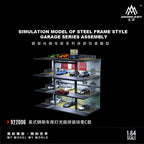 MoreArt 1:64 American-style steel frame garage lighting assembly scene, model C