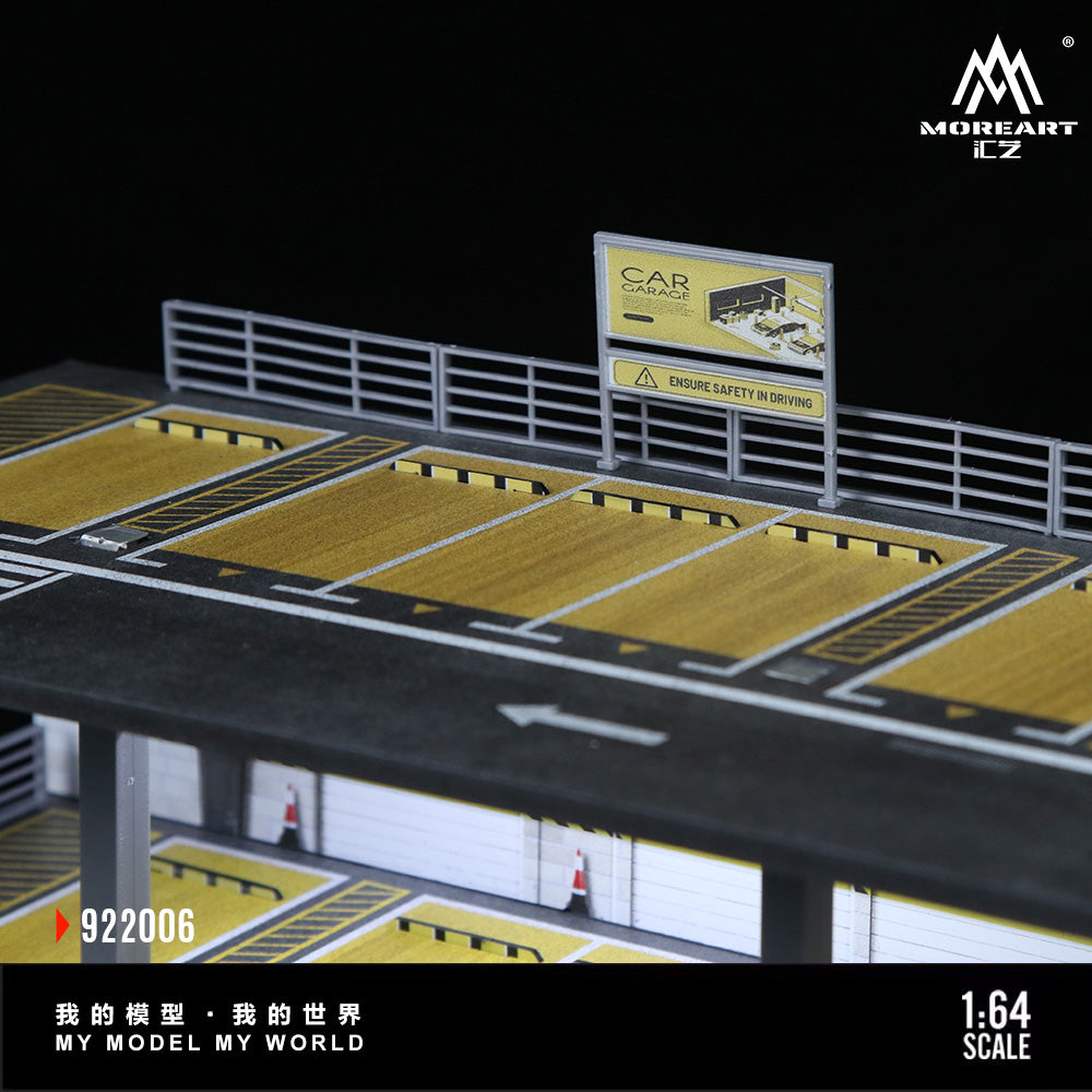 MoreArt 1:64 American-style steel frame garage lighting assembly scene, model C