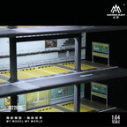 MoreArt 1:64 American-style steel frame garage lighting assembly scene, model C
