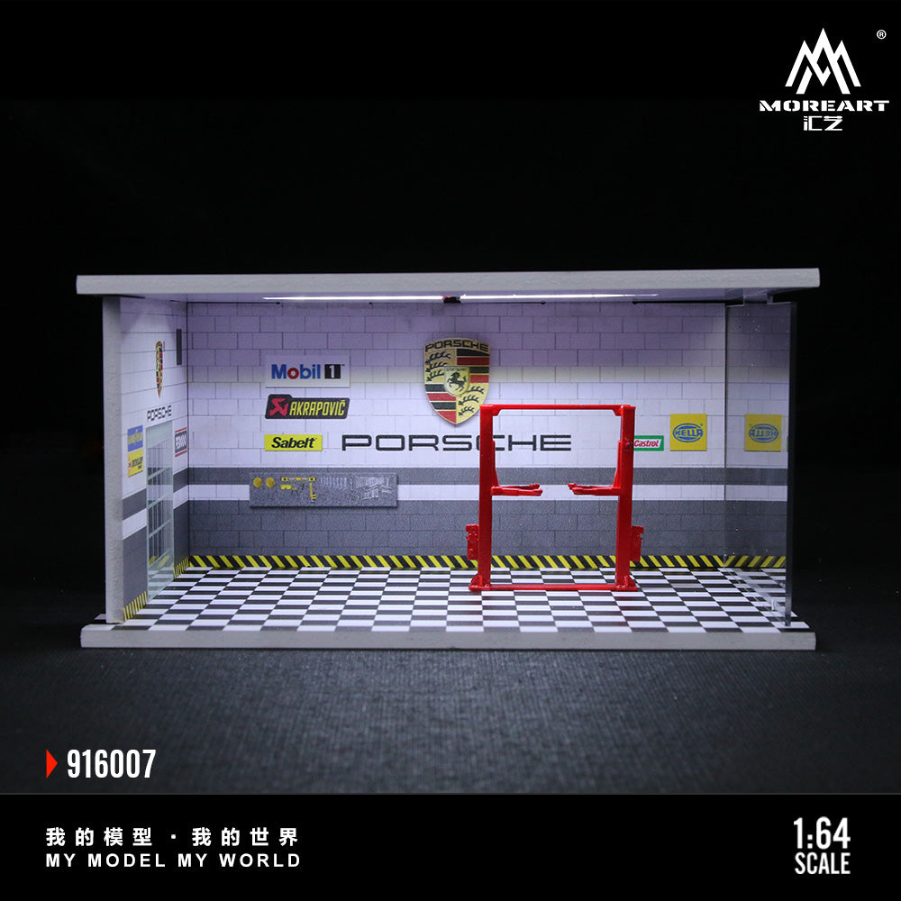 MoreArt 1:64 Auto Repair Shop F-style - Lighting Version Scene