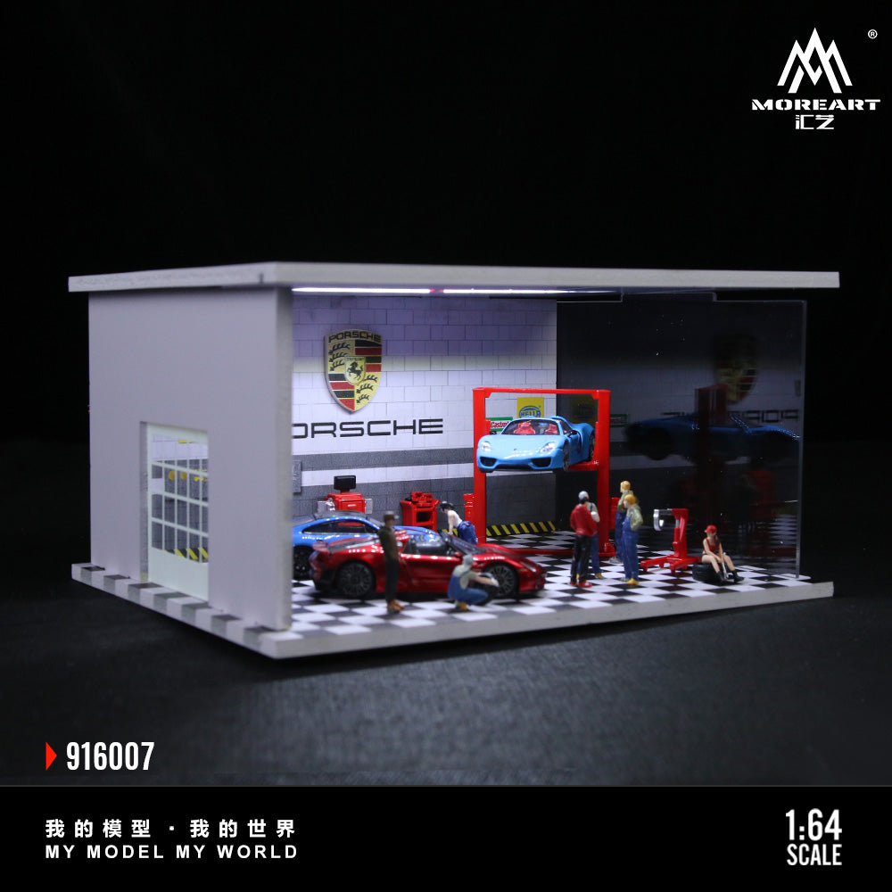 MoreArt 1:64 Auto Repair Shop F-style - Lighting Version Scene