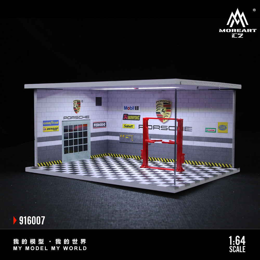 MoreArt 1:64 Auto Repair Shop F-style - Lighting Version Scene