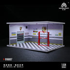 MoreArt 1:64 Auto Repair Shop F-style - Lighting Version Scene