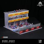 MoreArt 1:64 Porsche Carrera Cup Asian 3D Room Scene