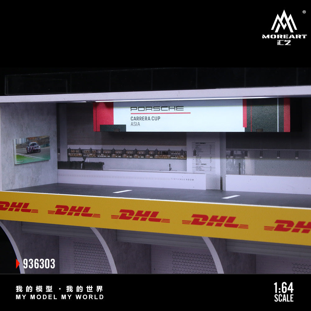 MoreArt 1:64 Porsche Carrera Cup Asian 3D Room Scene