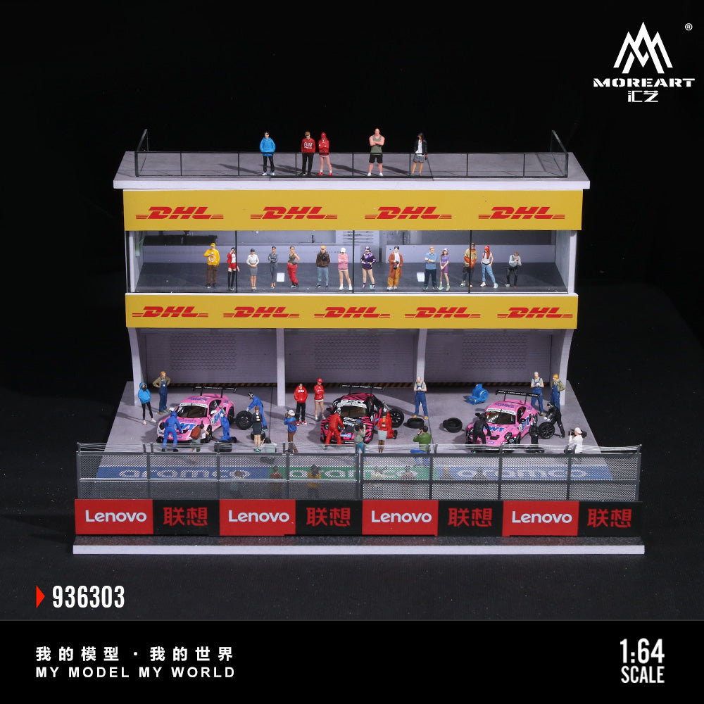 MoreArt 1:64 Porsche Carrera Cup Asian 3D Room Scene