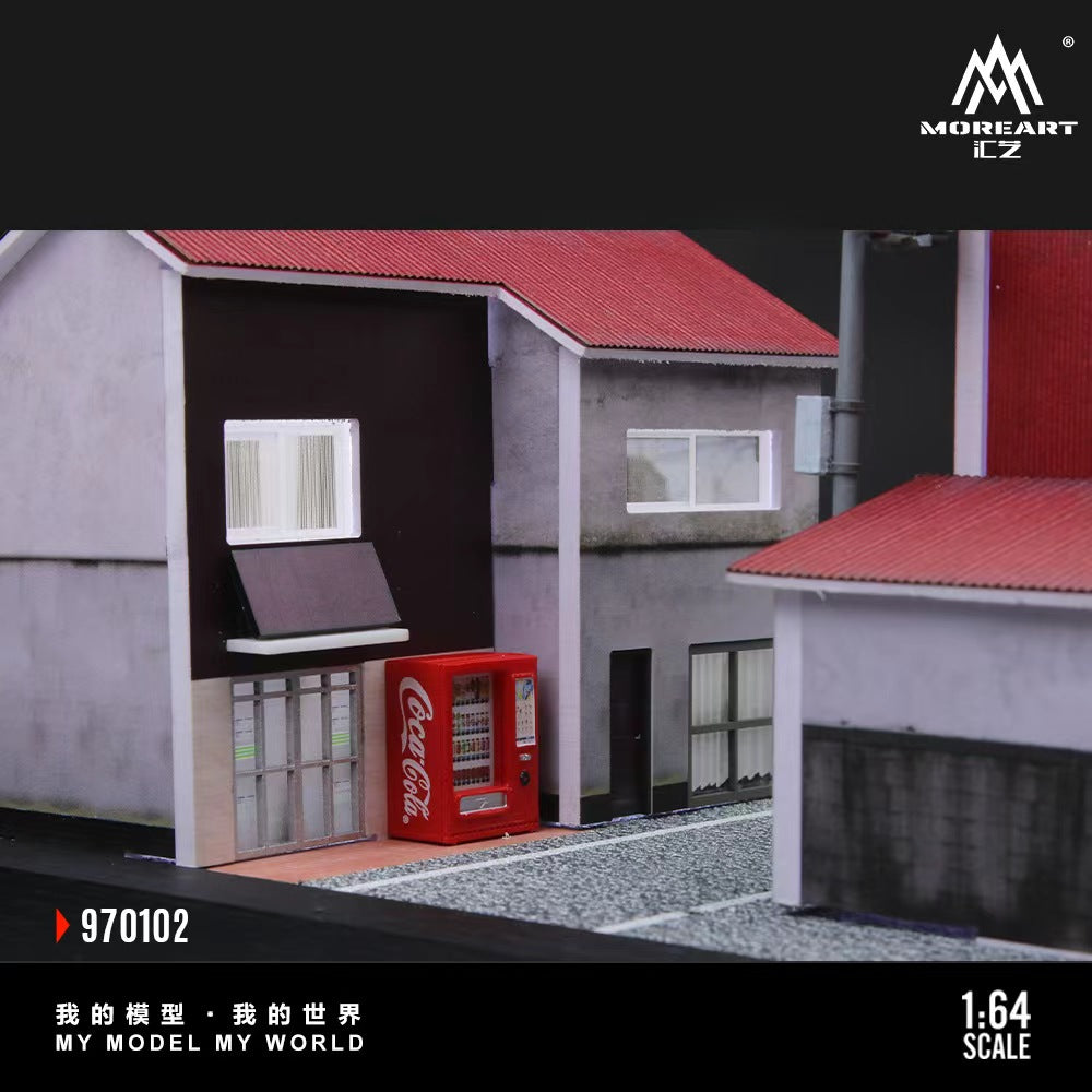 MoreArt 1:64 Takoyaki House Simulation Model (without dust cover)