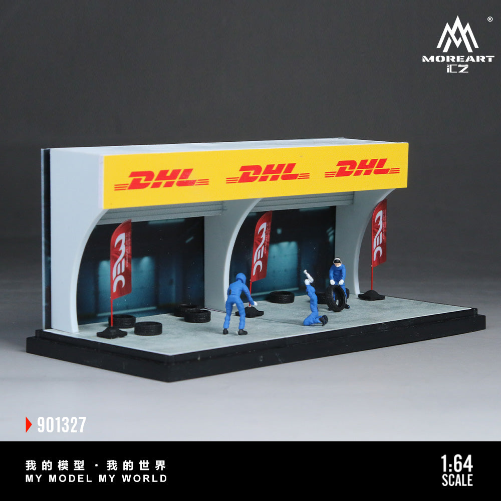MoreArt 1:64 Race Maintenance Station Scene Simulation Model