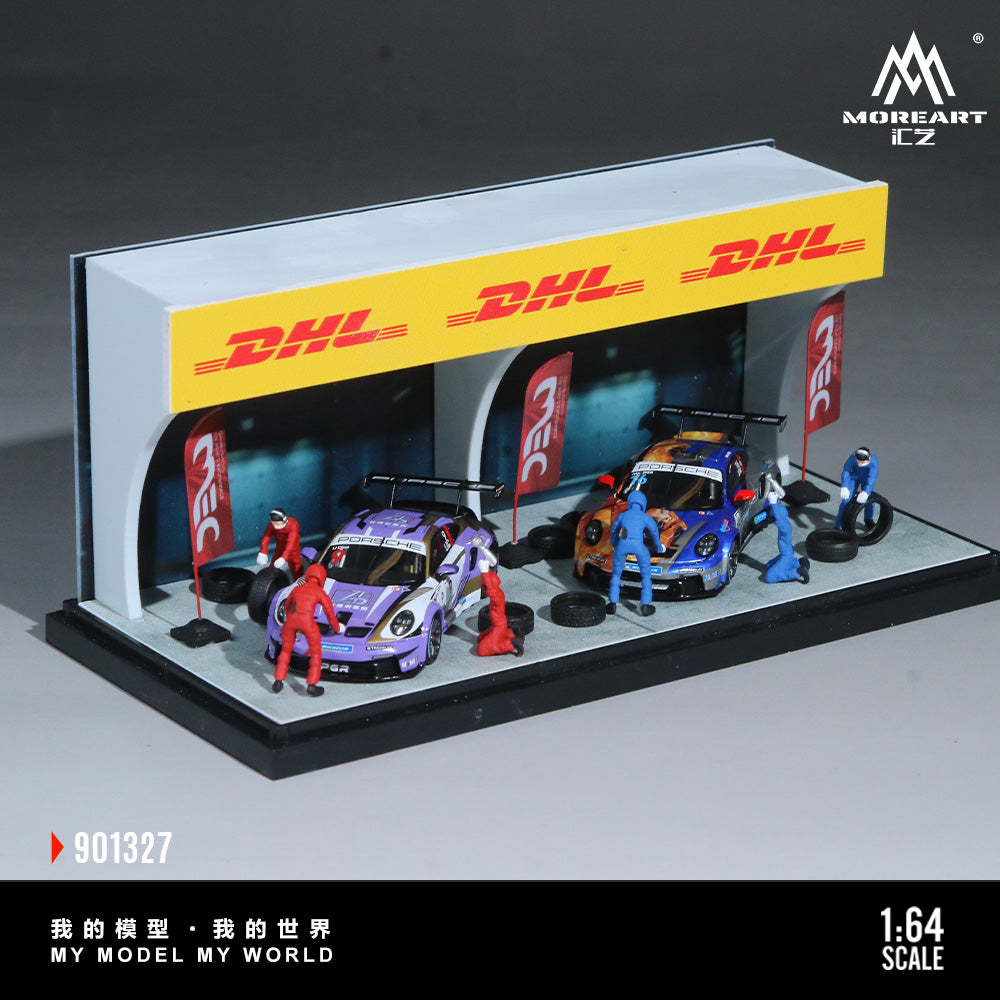 MoreArt 1:64 Race Maintenance Station Scene Simulation Model