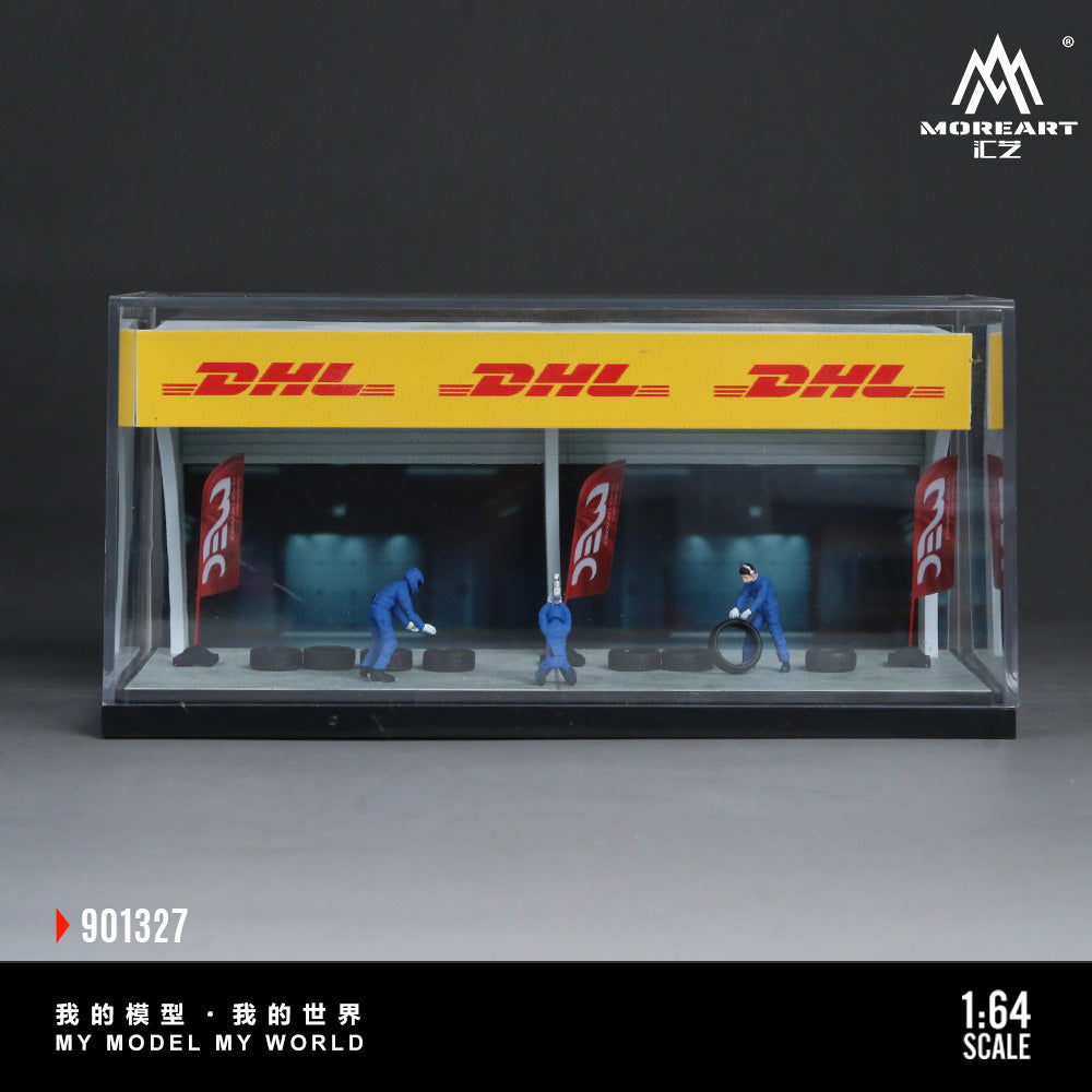 MoreArt 1:64 Race Maintenance Station Scene Simulation Model