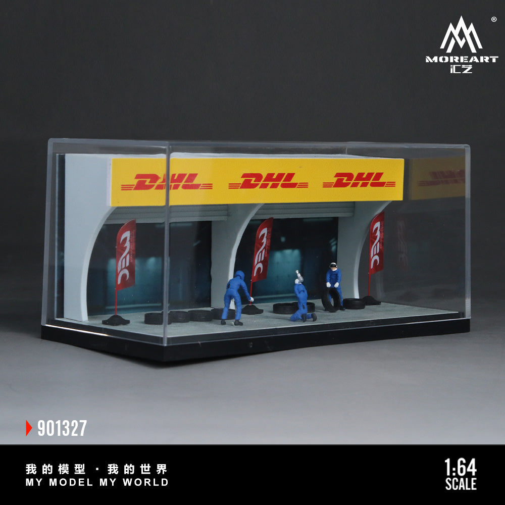 MoreArt 1:64 Race Maintenance Station Scene Simulation Model