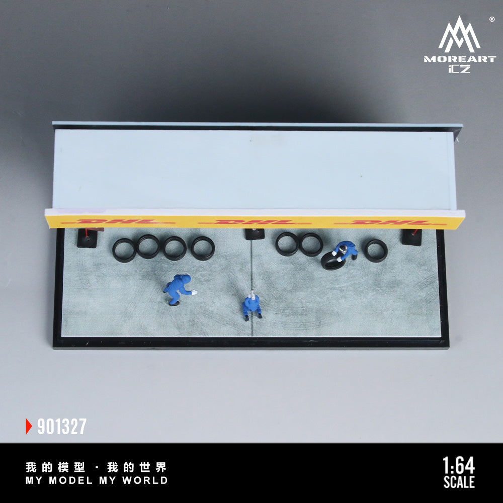MoreArt 1:64 Race Maintenance Station Scene Simulation Model