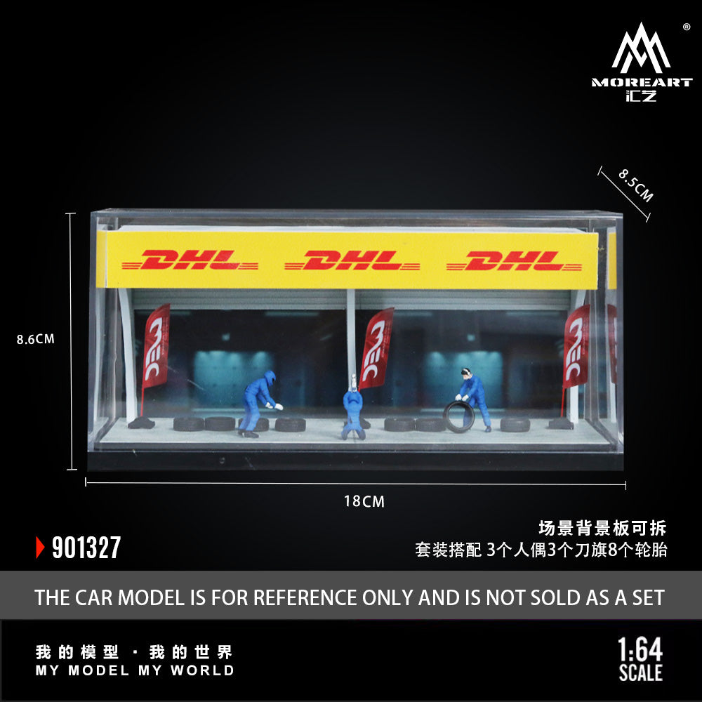 MoreArt 1:64 Race Maintenance Station Scene Simulation Model