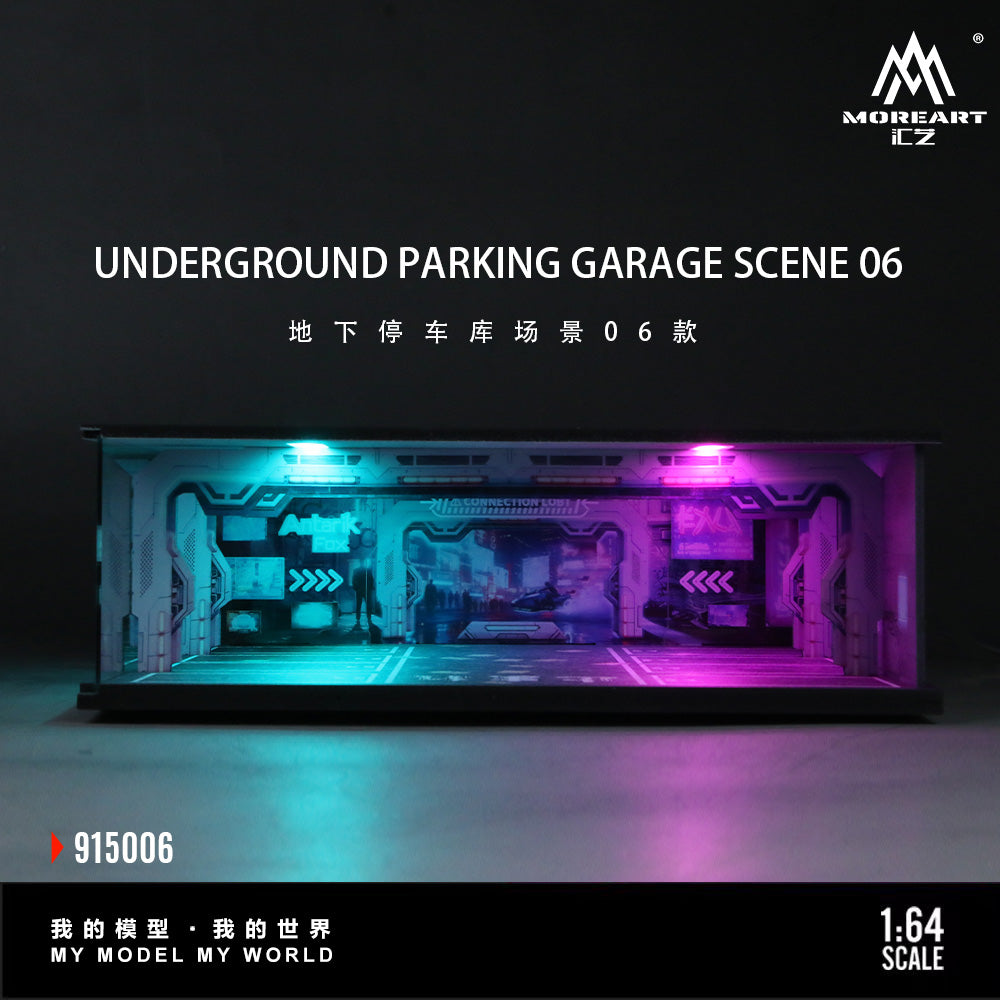 MoreArt 1:64 Underground Parking Garage Scene, Model 06