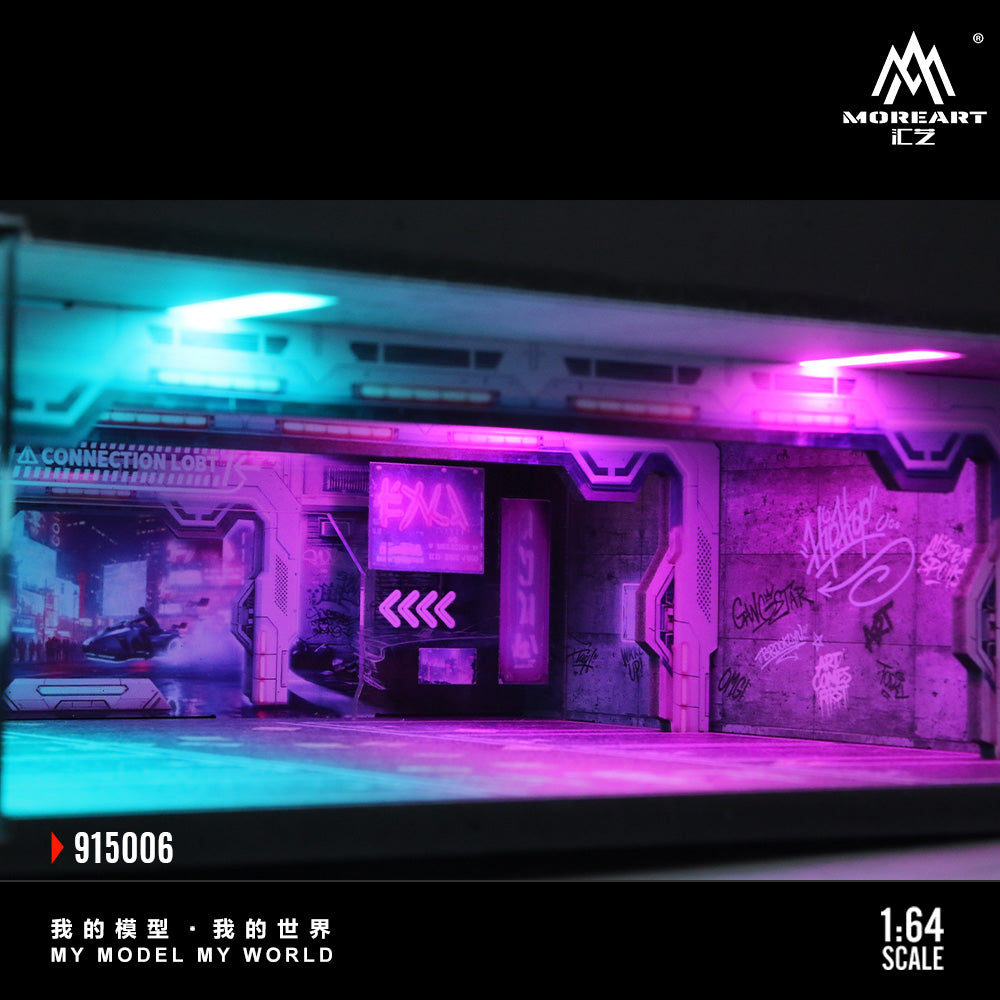 MoreArt 1:64 Underground Parking Garage Scene, Model 06