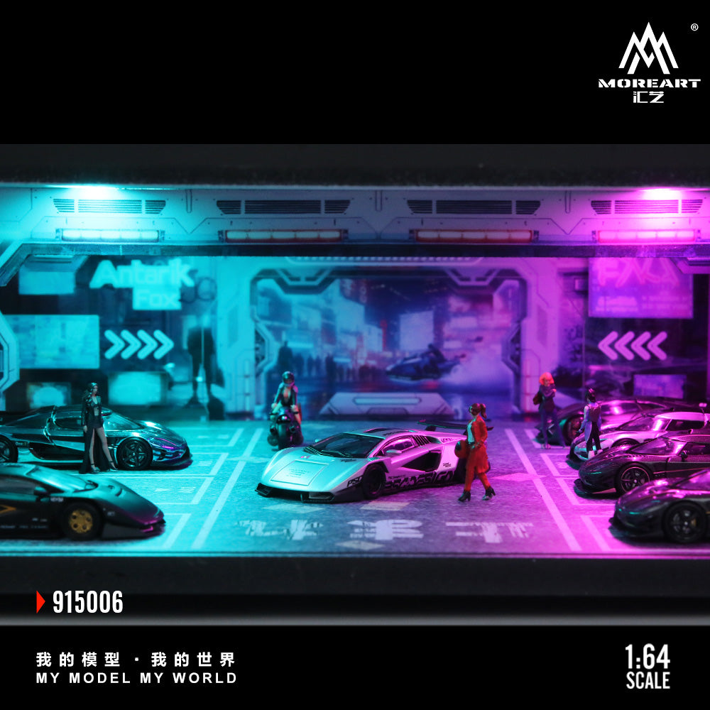 MoreArt 1:64 Underground Parking Garage Scene, Model 06