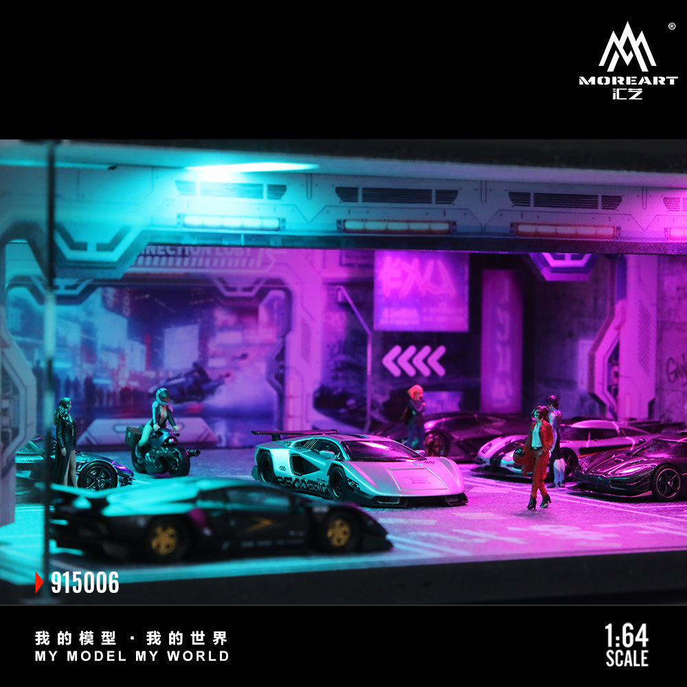 MoreArt 1:64 Underground Parking Garage Scene, Model 06