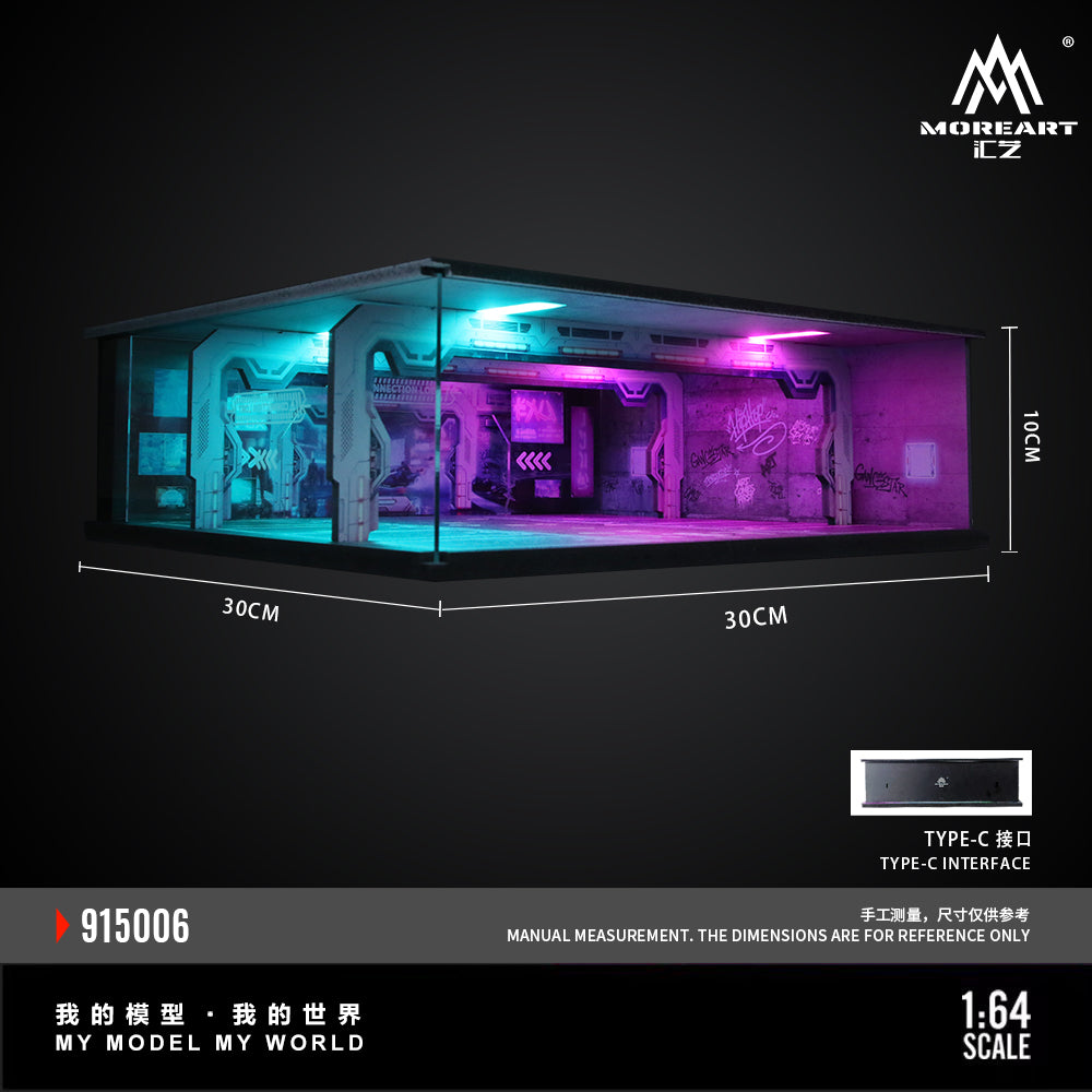 MoreArt 1:64 Underground Parking Garage Scene, Model 06
