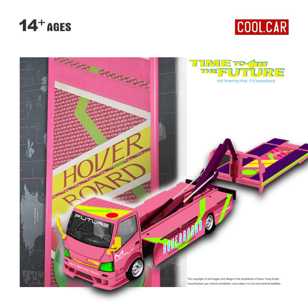 Cool Car 1:64 H300 Flatbed Transport Trailer - Back to the Future