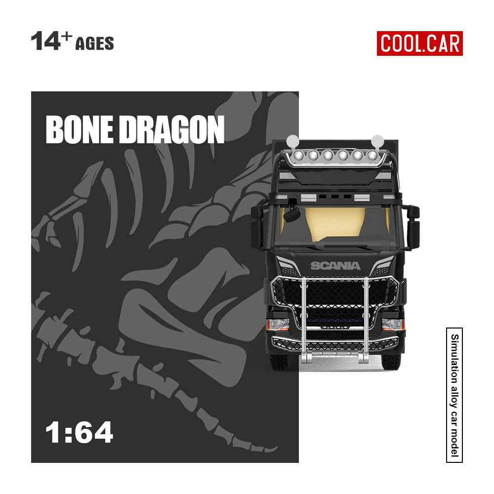 Cool Car 1:64 Scania Container Truck - Huagulong Paint Scheme