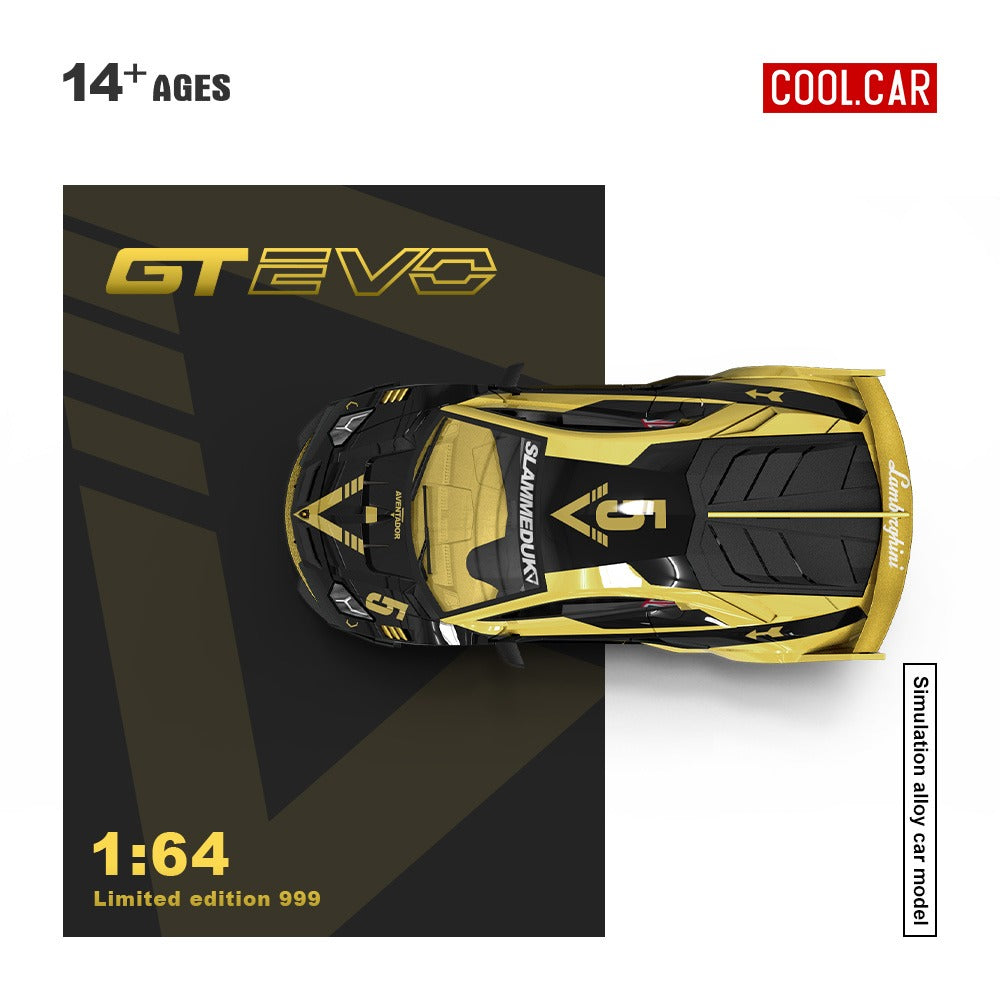 Cool Car Lamborghini GT EVO - V5 Black & Gold Livery + Water DecalS