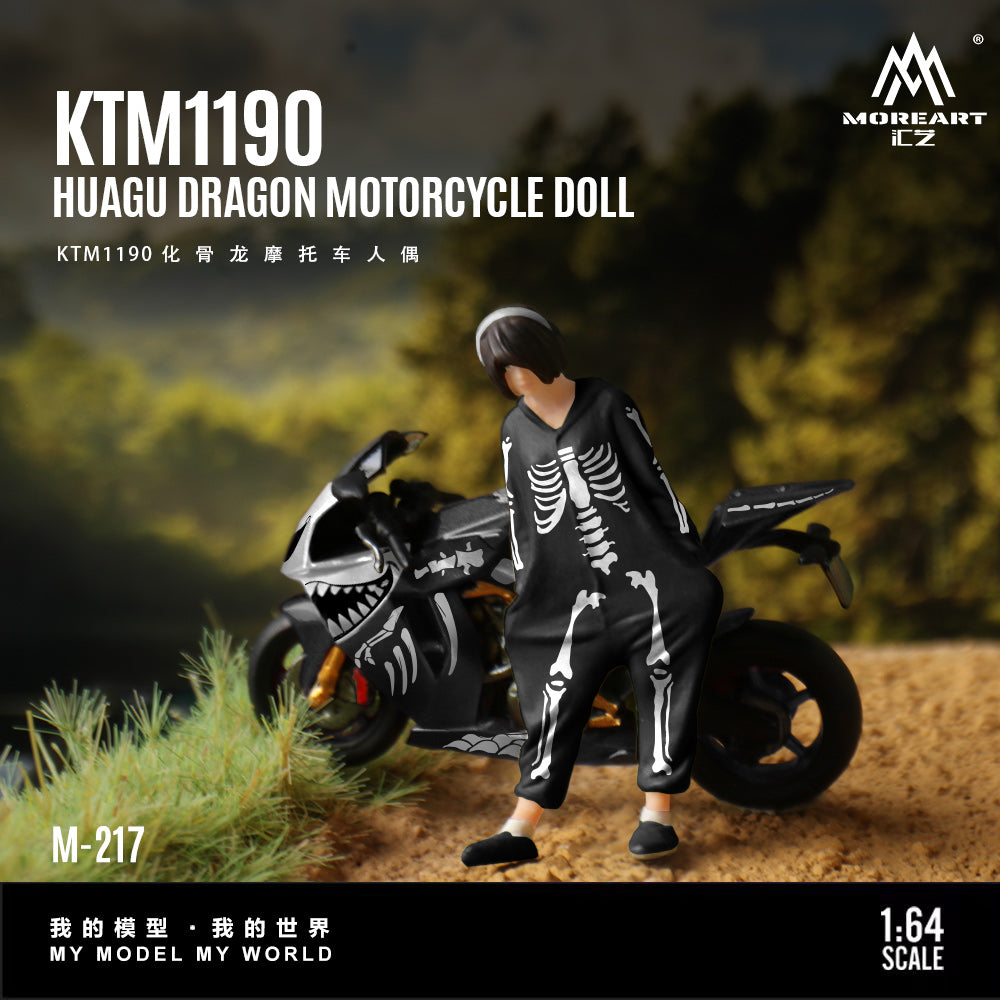 MoreArt 1:64 KTM1190 Bone Dragon Motorcycle Figure
