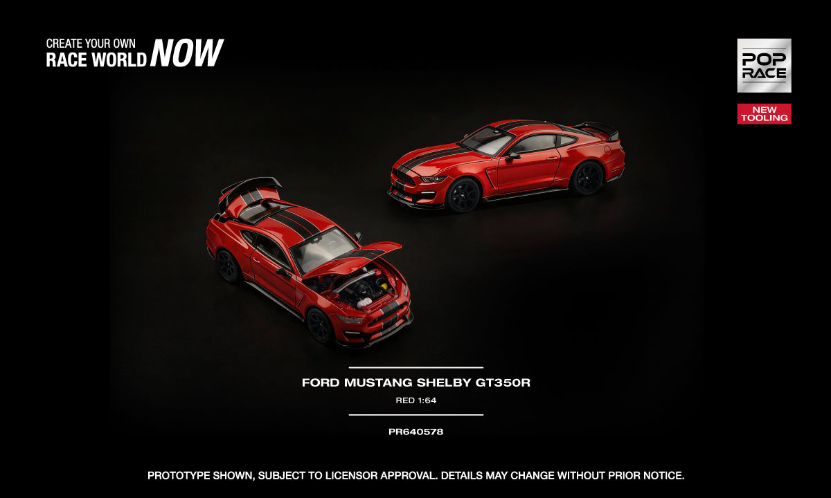 Pop Race FORD MUSTANG SHELBY GT350R RACE RED