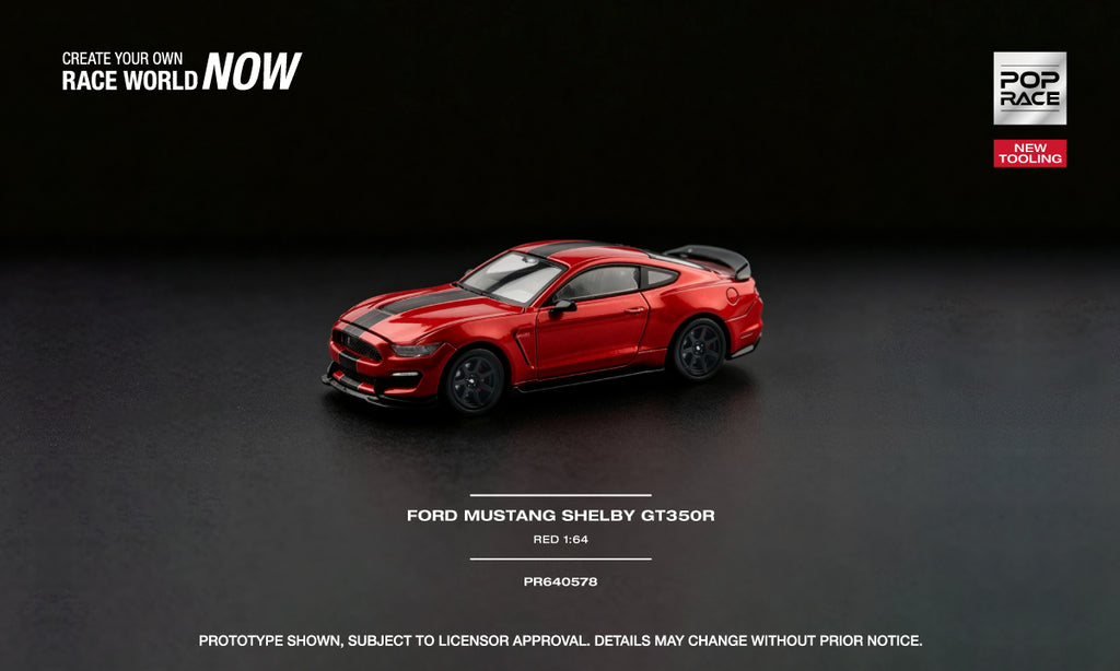 Pop Race FORD MUSTANG SHELBY GT350R RACE RED