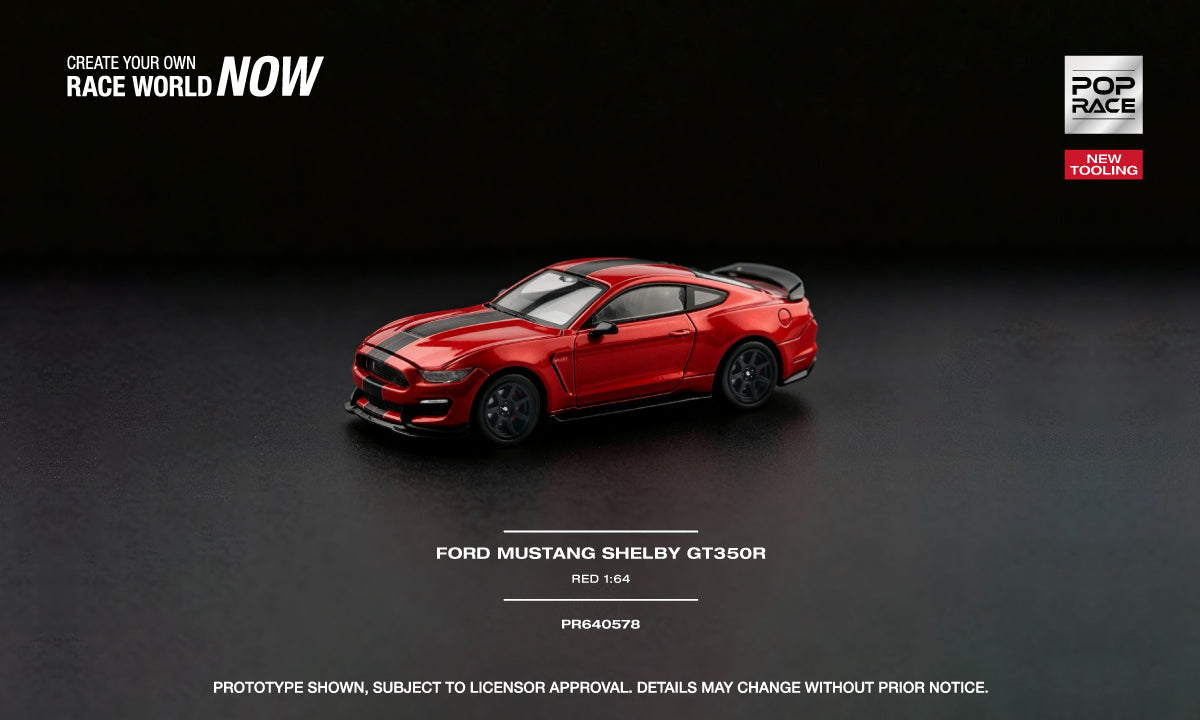 Pop Race FORD MUSTANG SHELBY GT350R RACE RED