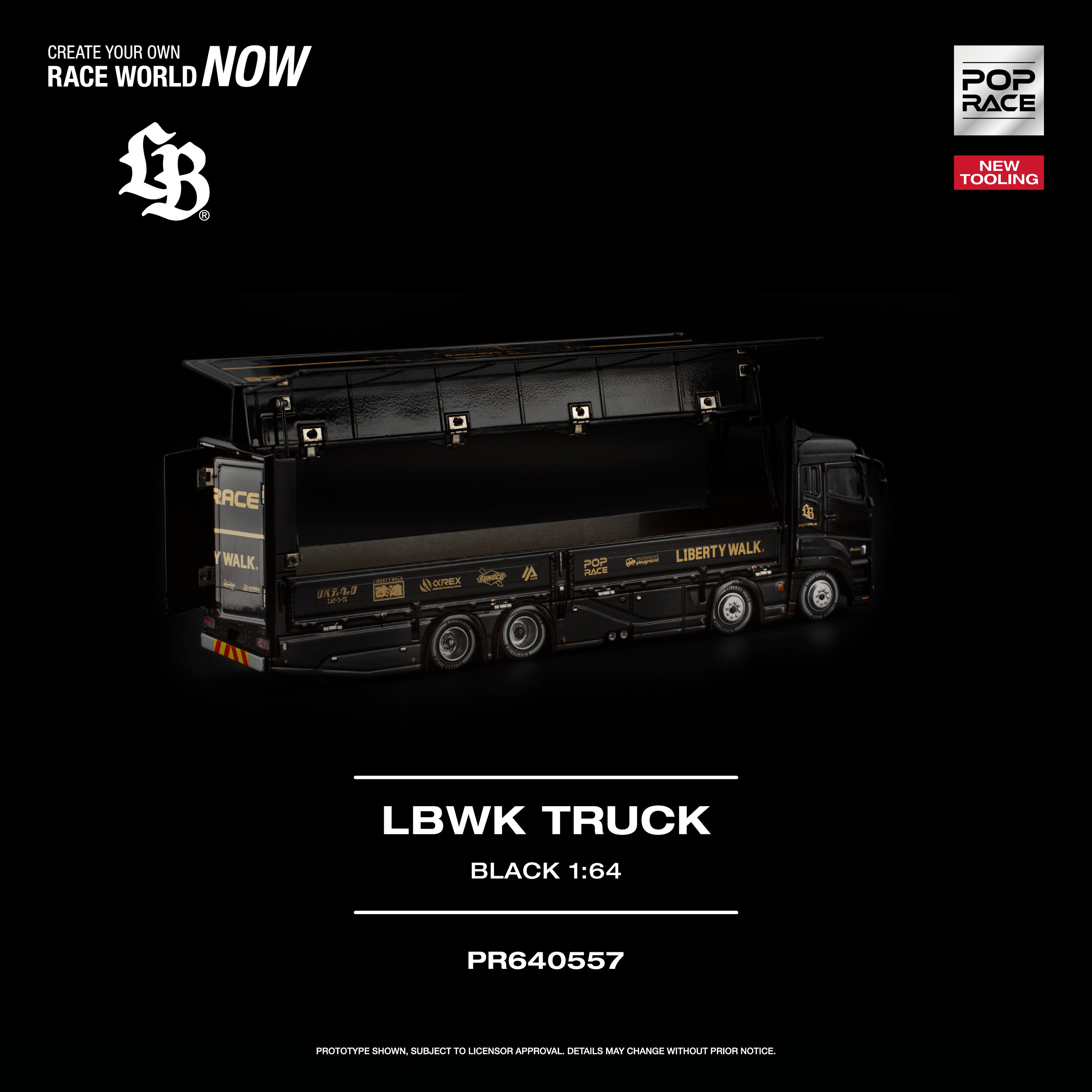POP RACE LBWK TRUCK BLACK