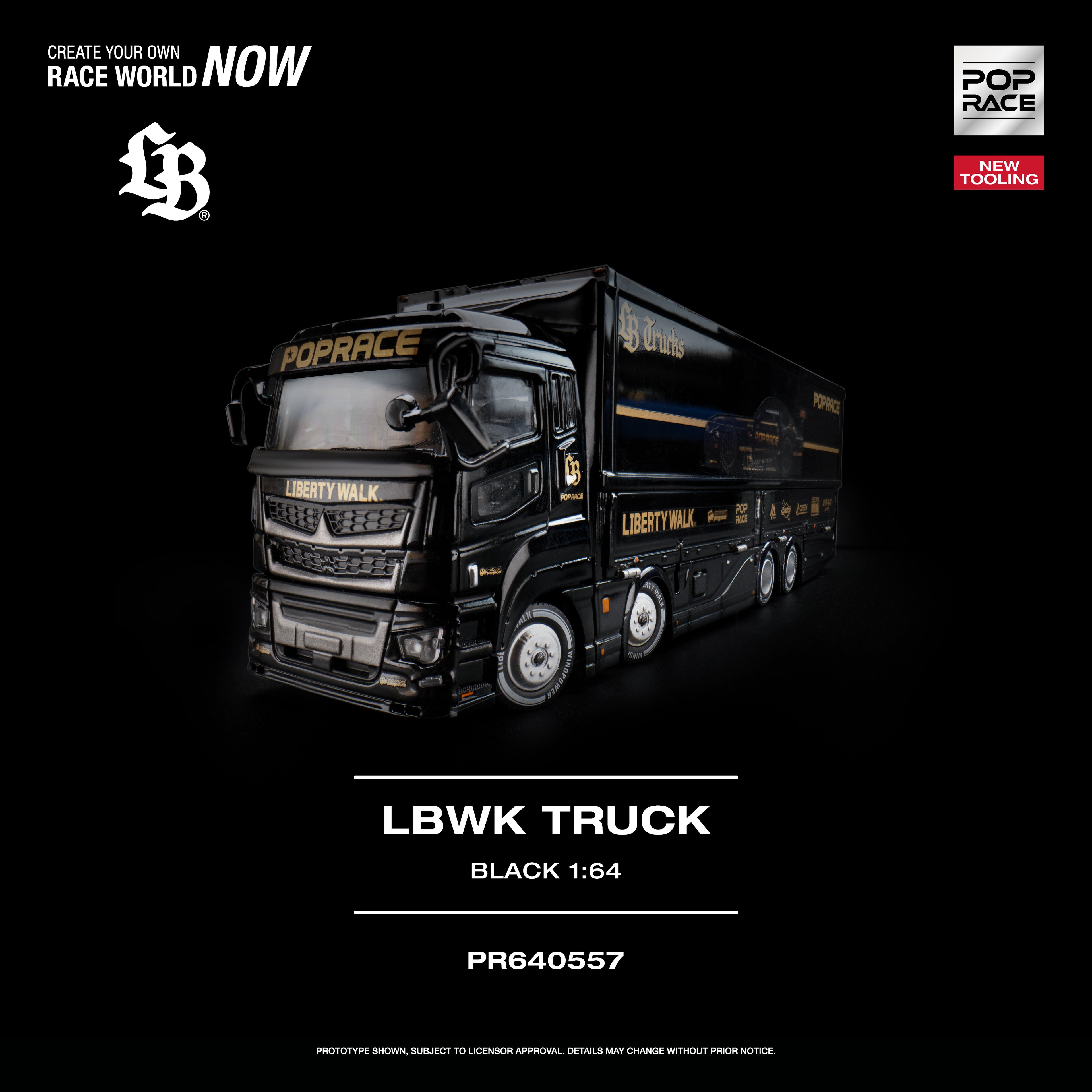 POP RACE LBWK TRUCK BLACK