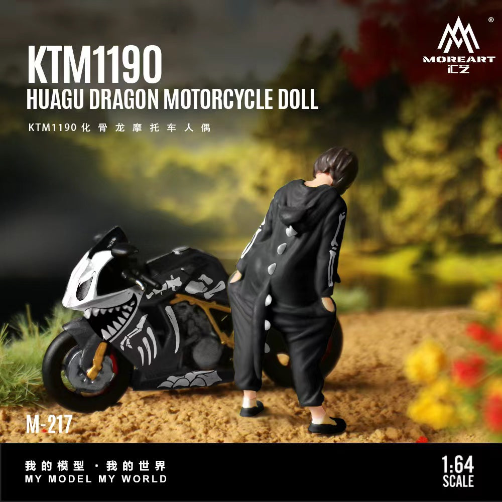 MoreArt 1:64 KTM1190 Bone Dragon Motorcycle Figure