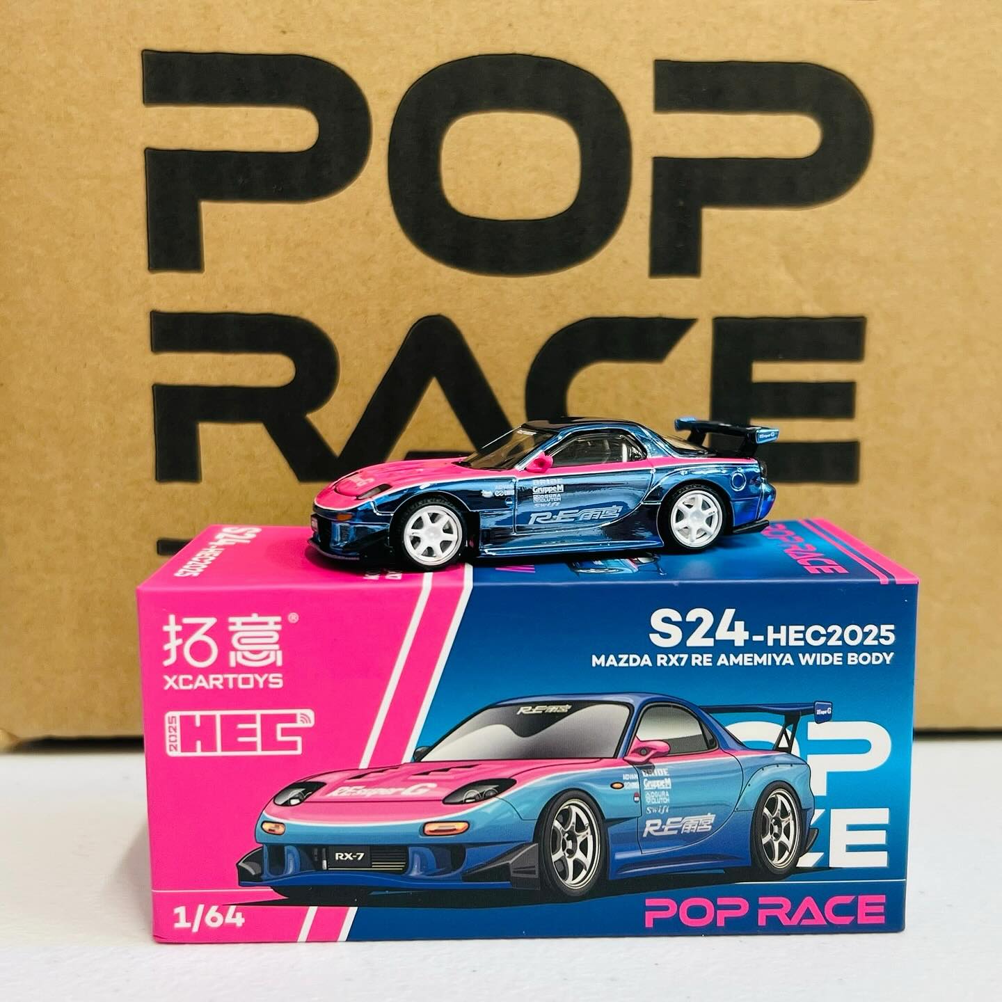Pop Race x XCarToys Mazda RX7 RE Amemiya | HEC Exclusive