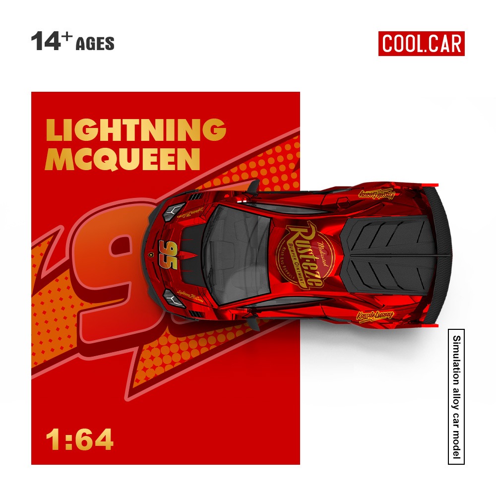 Cool Car Lamborghini GT EVO - Lightning McQueen Metallic Red Livery