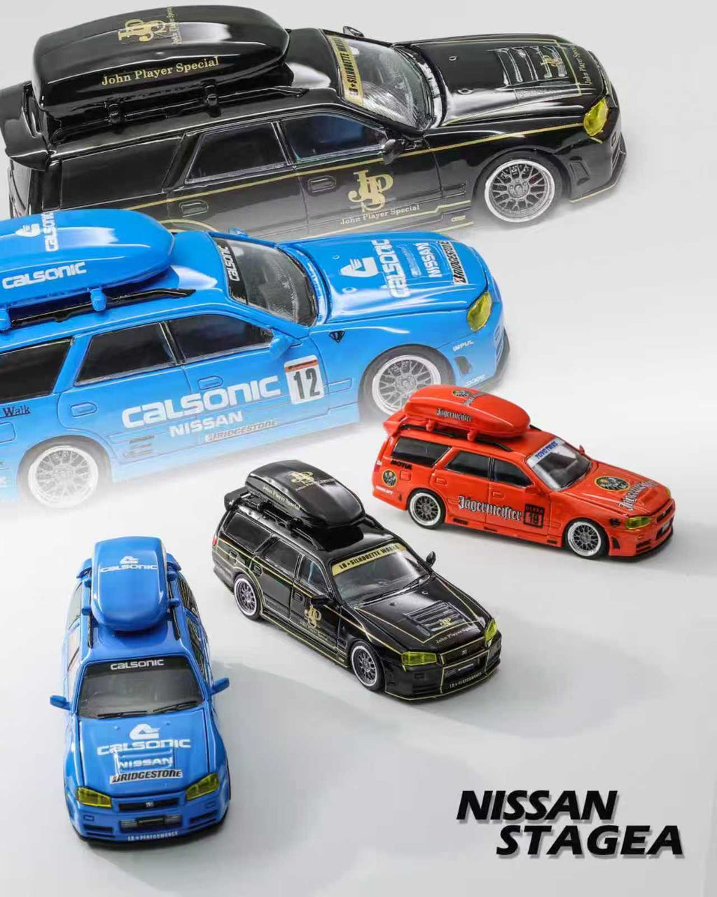 ZOOM 1/64 Stagea 1st Generation WC34 260RS Wagon Diecast Model.