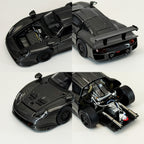 Transcend model 1:64 Porsche 911 GT1 24h LeMans 1997 Black Carbon Fiber Texture