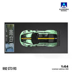 Aurora Model 1:64 Porsche 992 GT3 RS Mint Green and White Gold (4 Versions)